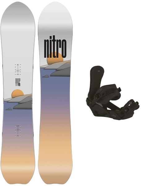 Nitro Drop m/binding All Mountain/Freeride - Dame