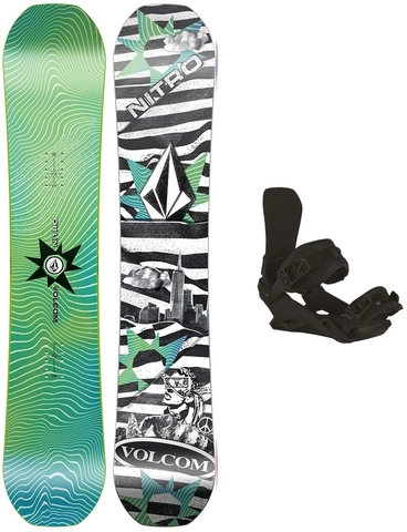 Nitro Ripper Youth X Volcom m/binding All Mountain - Barn/Junior