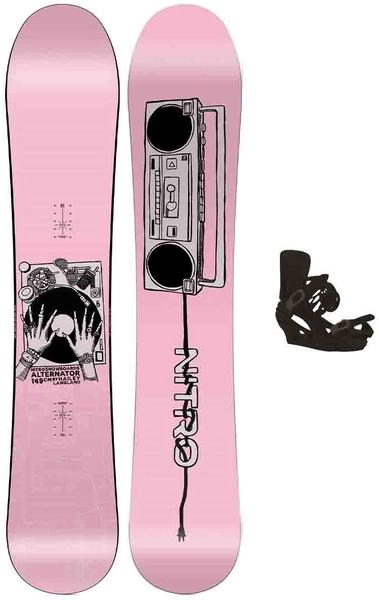 Nitro Alternator X Hailey m/binding All Mountain/Freeride/Freestyle - Dame
