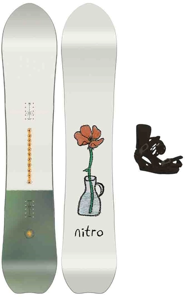 Nitro Drop m/binding All Mountain/Freeride - Dame