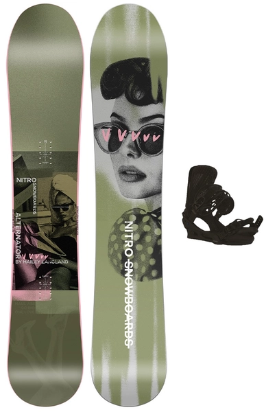 Nitro Alternator X Hailey m/binding All Mountain/Freestyle - Dame