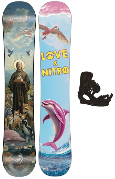 Nitro Cheap Thrills X Love m/binding Freestyle - Herre