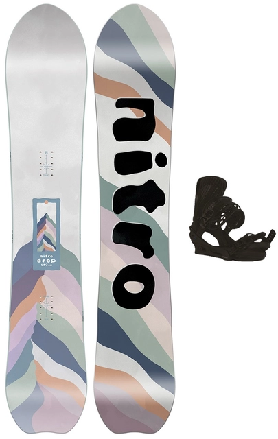 Nitro Drop m/binding All Mountain/Freeride - Dame 