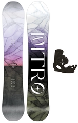 Nitro Lectra Leaf  m/binding All Mountain/Freeride - Dame