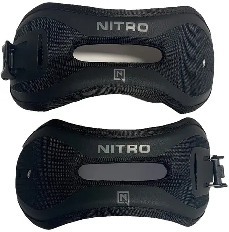 Nitro Vertical Ankle Strap w/clamp, pair Ultra Black