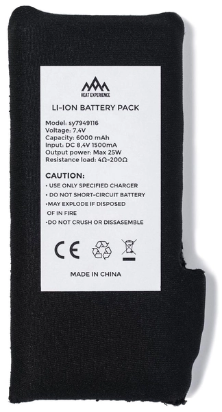 HeatX Battery 6000mAh for garments