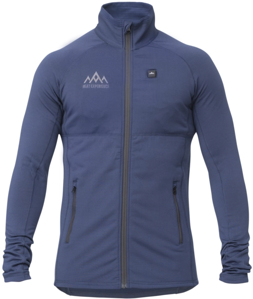 HeatX Heated Grid Fleece Mens Blue
