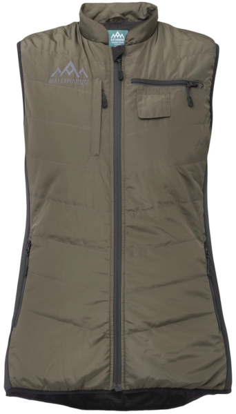 HeatX Heated Hunt Vest Womens Green/Black