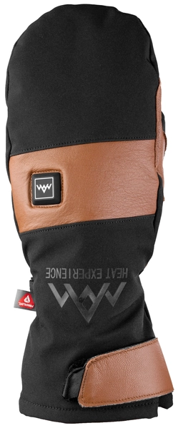 HeatX Heated Outdoor Mittens Brown/Black