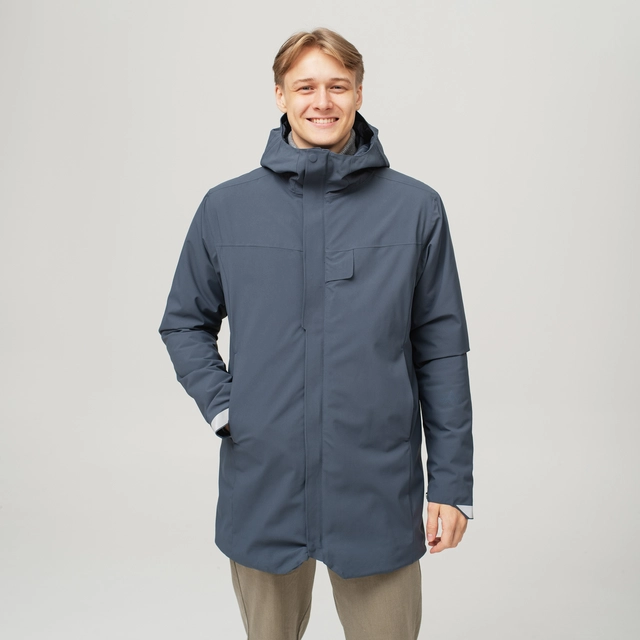 HeatX Heated Oslo Coat Mens M Navy 