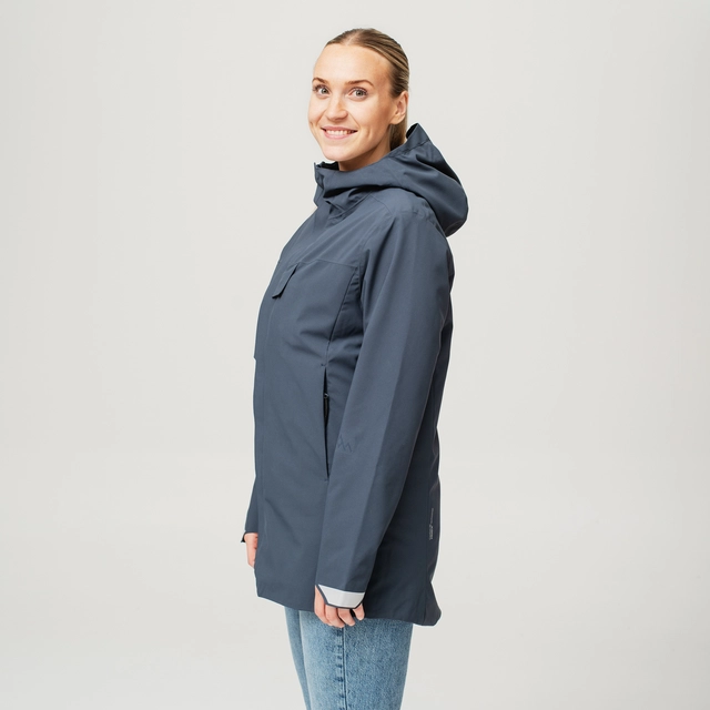 HeatX Heated Oslo Coat Womens L Navy 