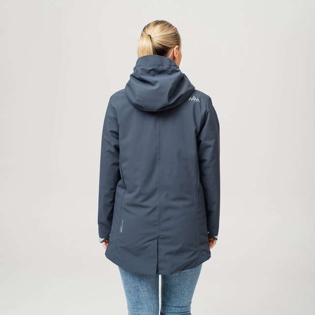 HeatX Heated Oslo Coat Womens L Navy 