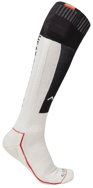HeatX Heated Technical Socks w/batt. L Sand/Black - EU43/45 