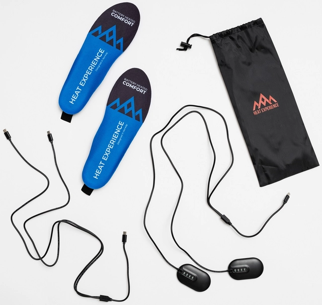 HeatX Heated App Insoles XL Wireless Charging - Blue 