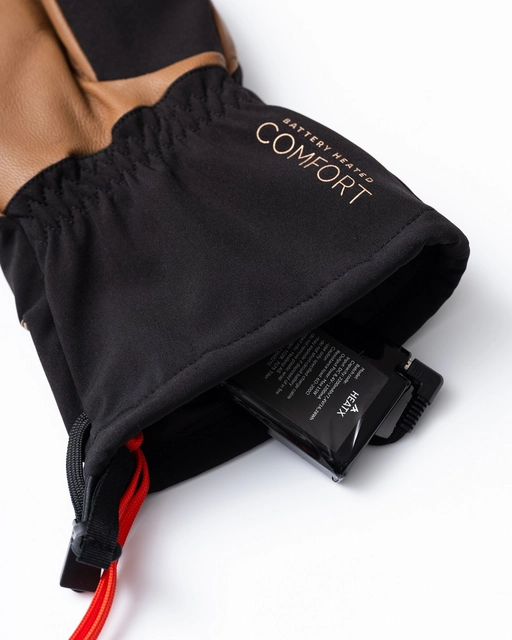 HeatX Carve Gloves L Brown/Black - Battery Heated 