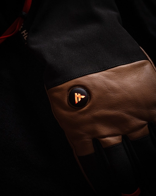 HeatX Carve Gloves L Brown/Black - Battery Heated 