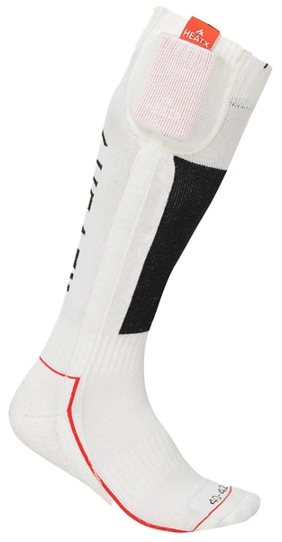 HeatX Carve Socks and Battery Sand/Black - Battery Heated