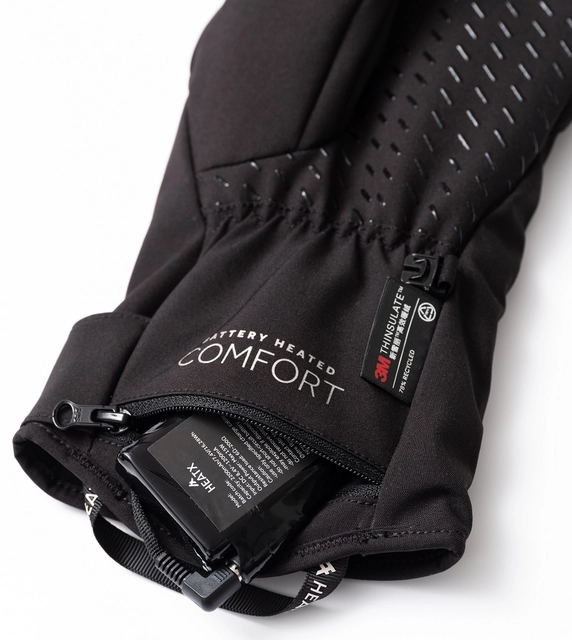 HeatX Everyday Gloves v2 L Black - Battery Heated 