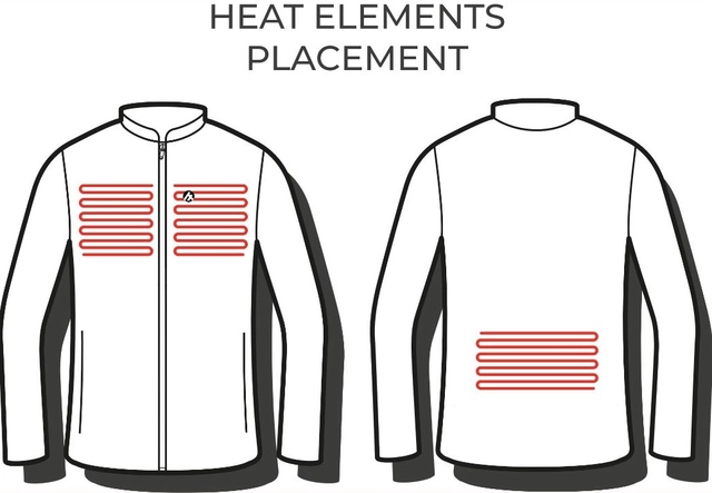 HeatX Everyday Jacket W's L Pale Navy/Black - Battery Heated 