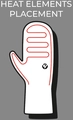 HeatX Everyday Mittens v2 XS Black - Battery Heated