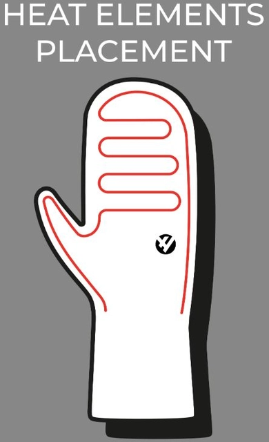 HeatX Everyday Mittens v2 S Black - Battery Heated 
