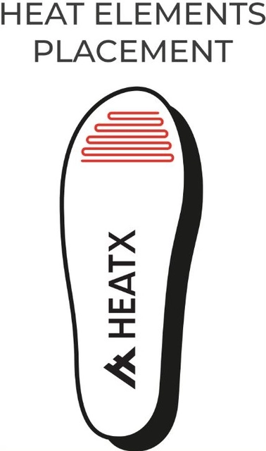 HeatX Hybrid Insoles, App Control M Black - Battery Heated, EU38-40 