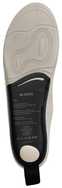 HeatX Hybrid Insoles Remote Control L Sand - Battery Heated, EU41-43 