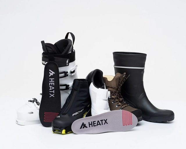 HeatX Hybrid Insoles Remote Control L Sand - Battery Heated, EU41-43 