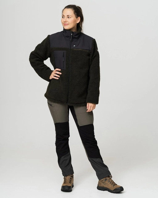 HeatX Hybrid Pile Jacket XL Olive/Black - Battery Heated 