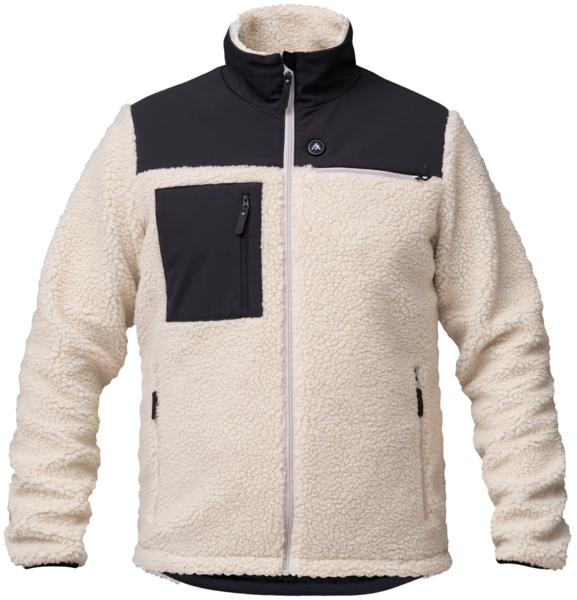 HeatX Hybrid Pile Jacket Sand/Black - Battery Heated