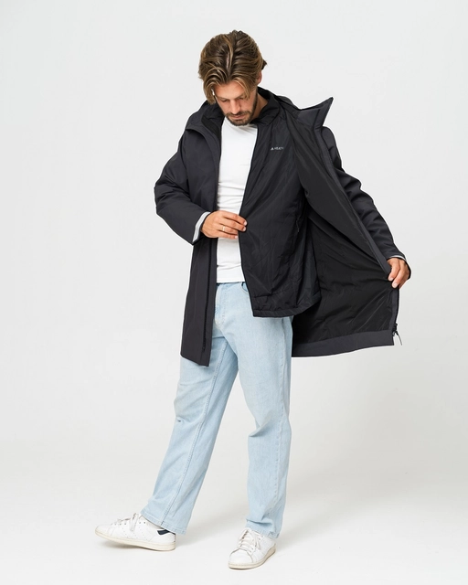 HeatX Metro Coat 3-in-1 M's L Black/Black - Battery Heated 