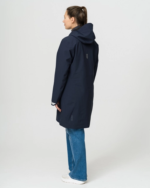HeatX Metro Coat 3-in-1 W's L Navy/Pale Navy - Battery Heated 