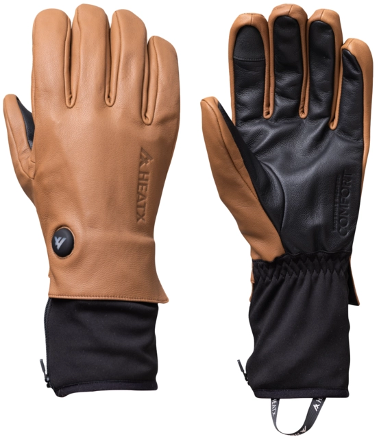 HeatX Metro Gloves M Brown/Black - Battery Heated 