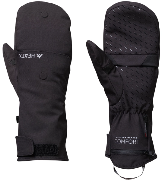 HeatX Pullover Mittens v2 Black - Battery Heated