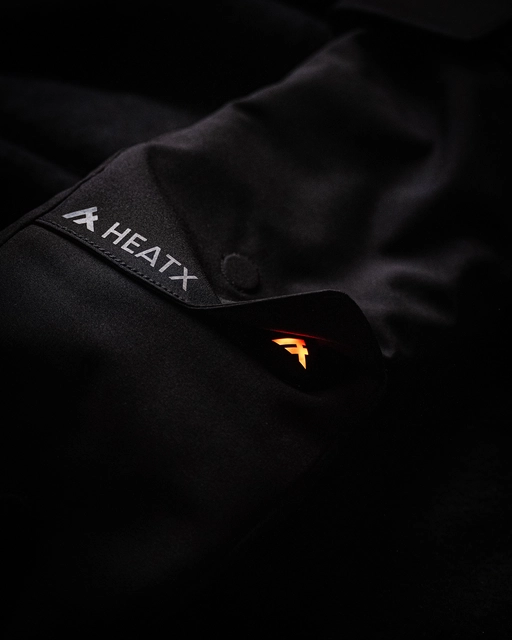 HeatX Pullover Mittens v2 XL Black - Battery Heated 