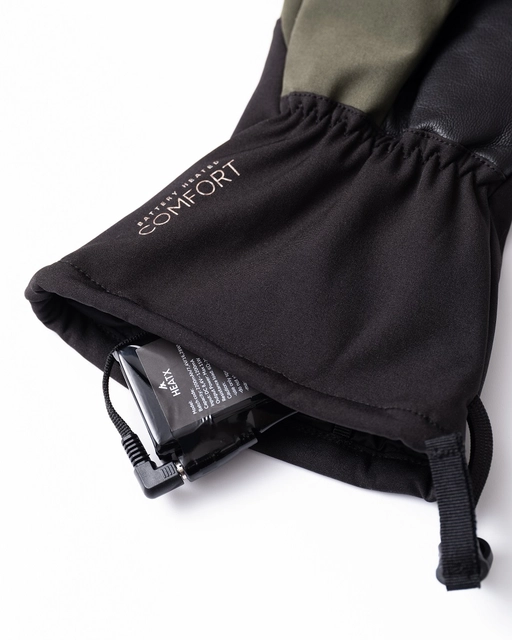 HeatX Velo Gloves M Olive/Black - Battery Heated 
