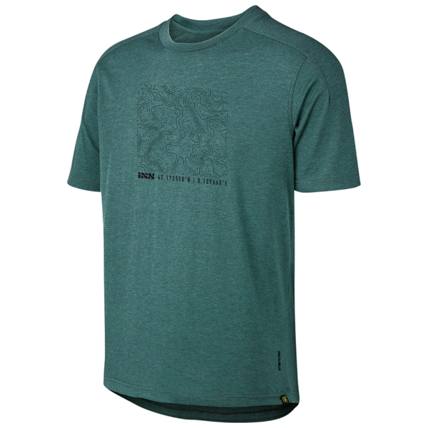 iXS Flow Kids Tech tee Contour Everglade