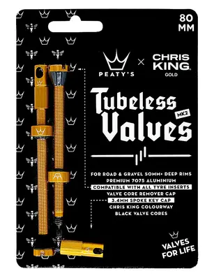 Peaty's x Chris King Valves 80mm (par) Gold 