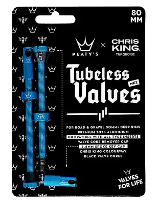 Peaty's x Chris King Valves 80mm (par) Turquoise 