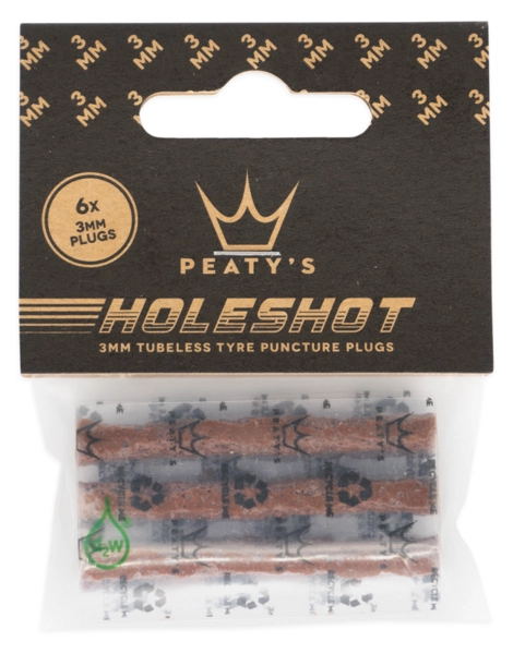 Peaty&#39;s Holeshot Tubeless Punc. Plugger Refill Pack - 6 x 3mm
