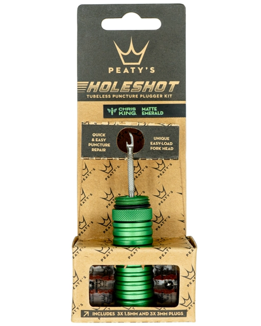 Peaty's Holeshot Tubeless Punc. Plug Kit Emerald 