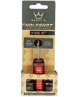 Peaty's Holeshot Tubeless Punc. Plug Kit Red 
