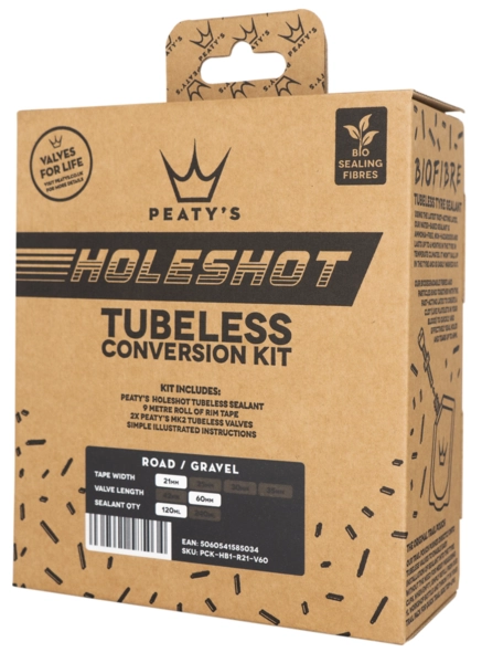 Peaty&#39;s Holeshot Tubeless Conversion Kit Road &amp; Gravel - 21mm