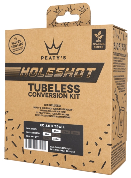 Peaty&#39;s Holeshot Tubeless Conversion Kit XC/Trail - 25mm