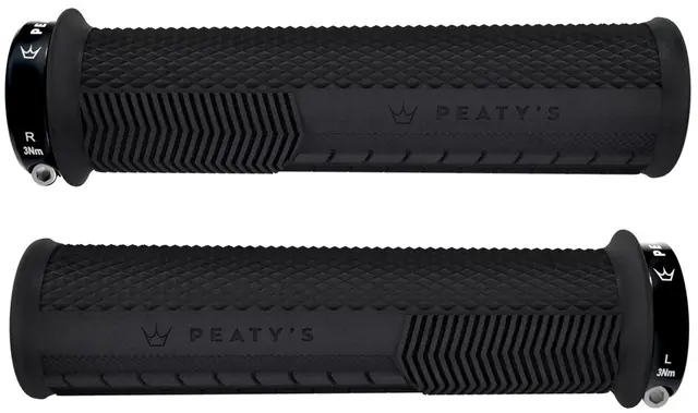 Peaty's Monarch Grip Knurl Thin - Black 