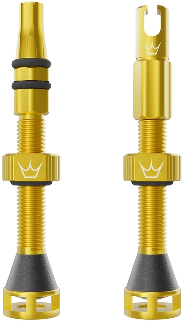 Peaty's Holeshot Fast Flow Valves 42mm Gold - 1 pair 