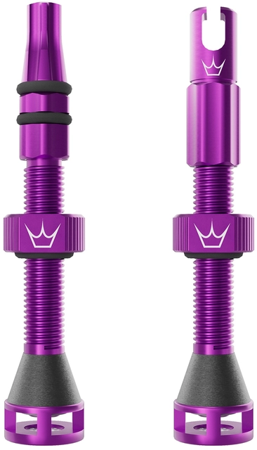 Peaty's Holeshot Fast Flow Valves 42mm Violet - 1 pair 