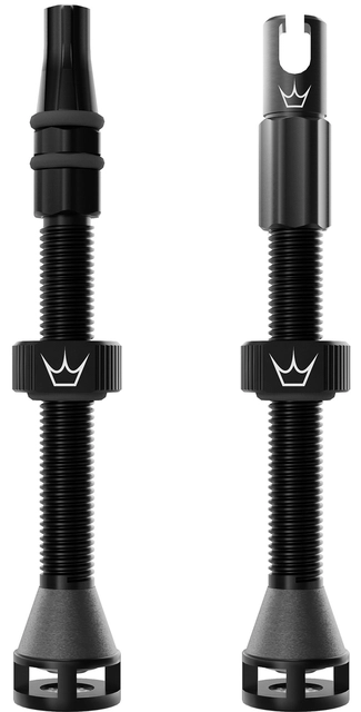 Peaty's Holeshot Fast Flow Valves 60mm Black - 1 pair 