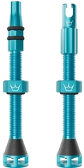 Peaty's Holeshot Fast Flow Valves 60mm Turquoise - 1 pair