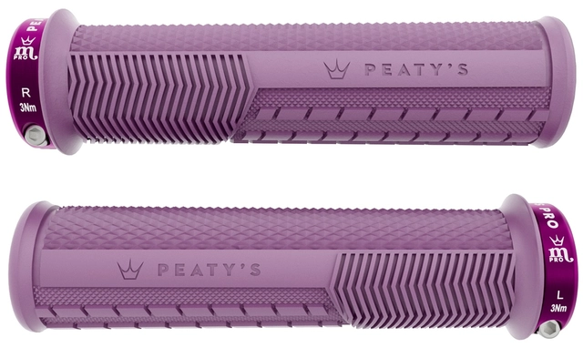 Peaty's Monarch Pro Grip Knurl Thick - Plum 